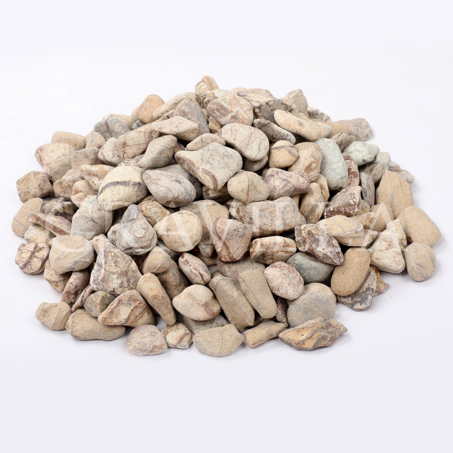 Rainforest Brown Marble Tumbled Pebbles 10-25mm