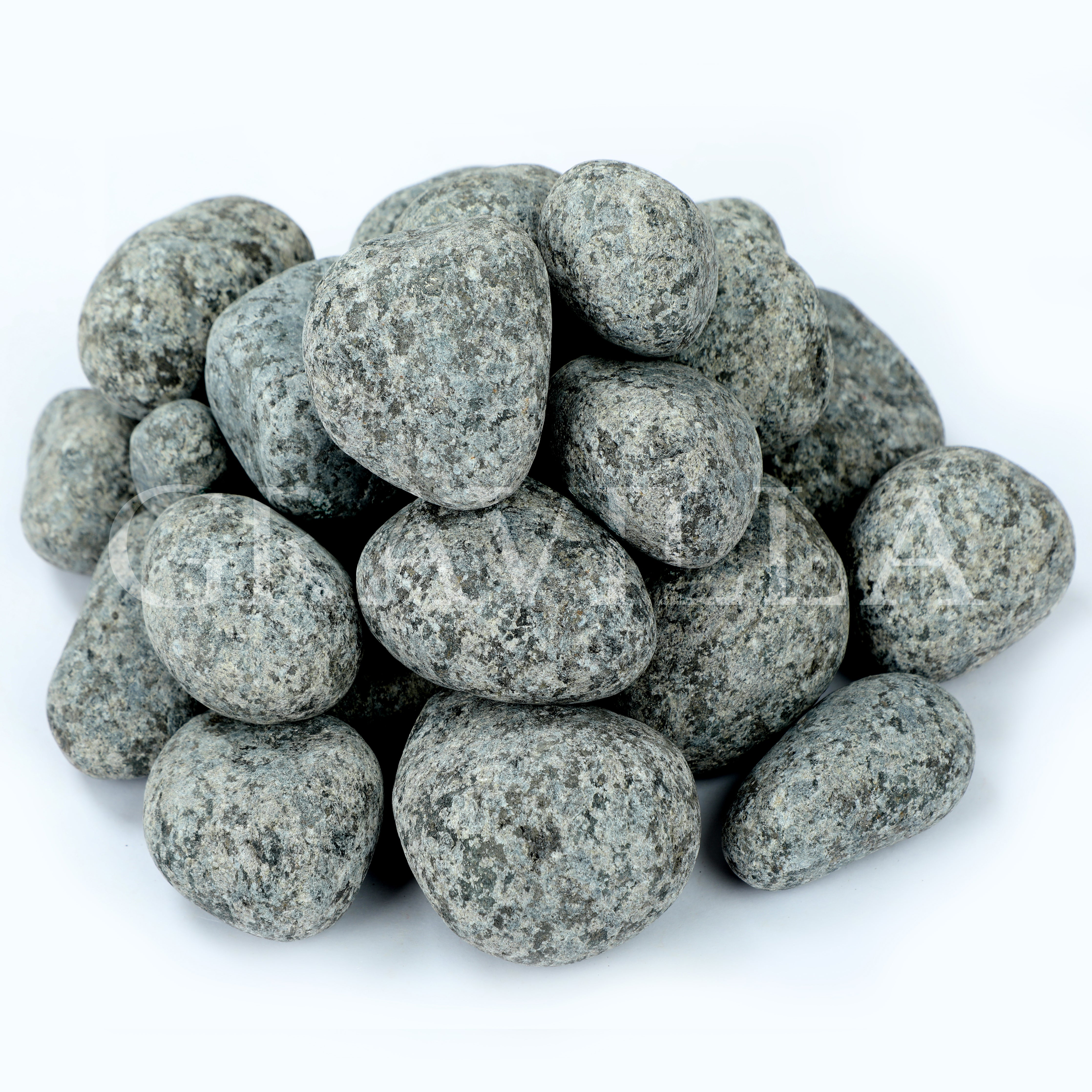 Premium Black Graded Tumbled River Pebbles | Natural River Pebbles