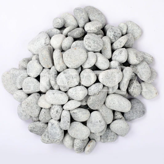 Classic Grey Granite Tumbled Pebbles 10-15 mm