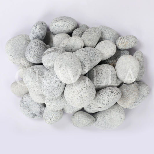 Classic Grey Granite Tumbled Pebbles 25-50mm