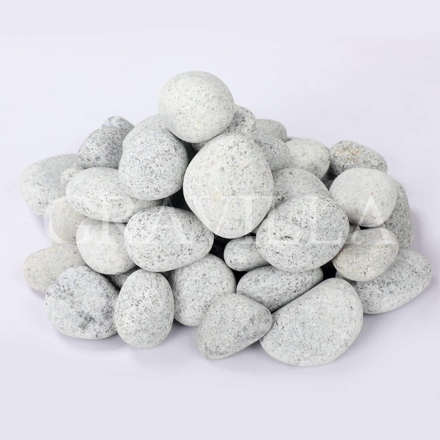 Classic Grey Granite Tumbled Pebbles 25-50mm