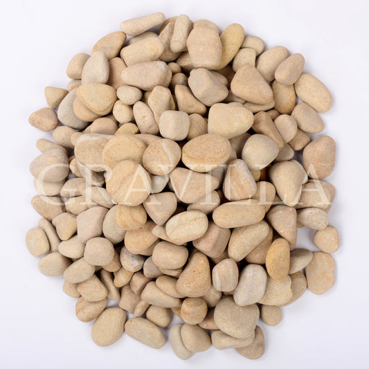 Golden Teak Sandstone Tumbled Pebbles 10-25 mm