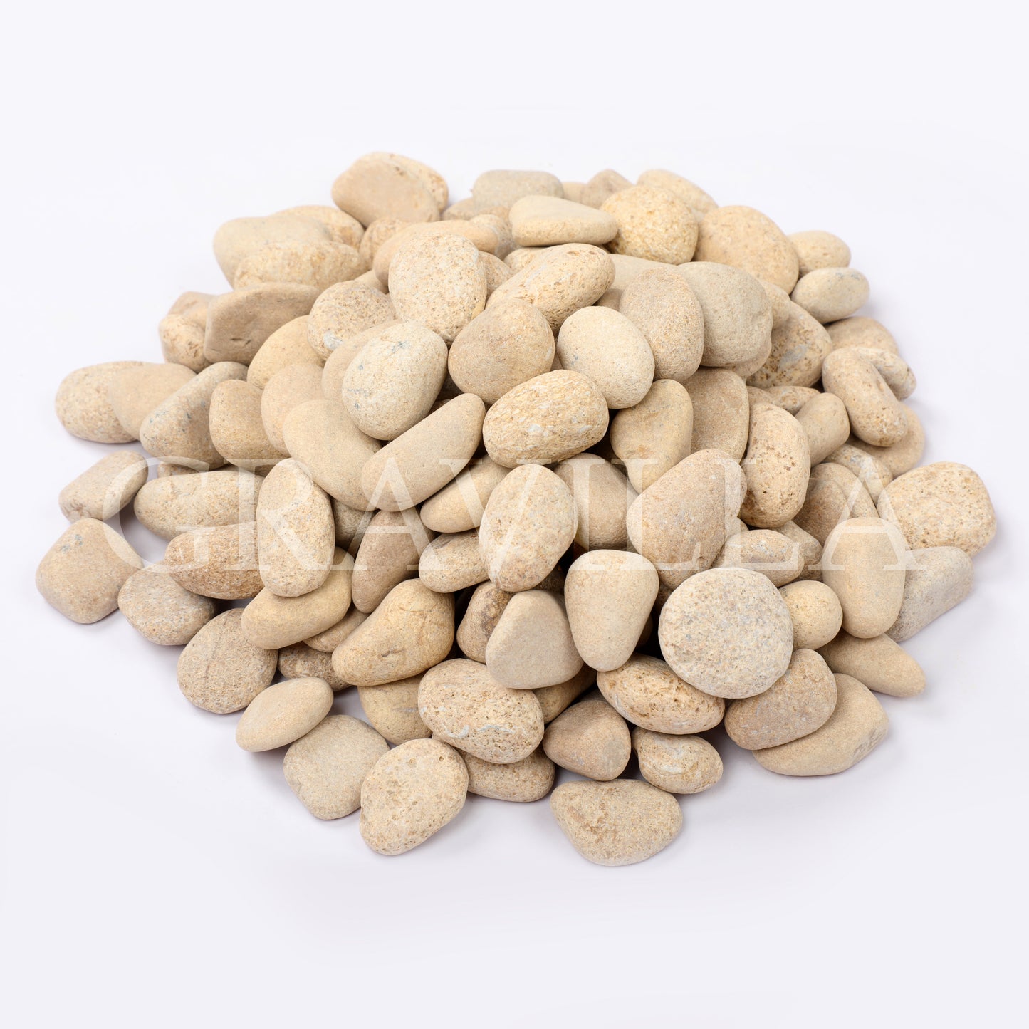 Mystic Gold Limestone Tumbled Pebbles 10-25mm