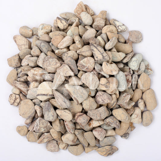 Rainforest Brown Marble Tumbled Pebbles 10-25mm