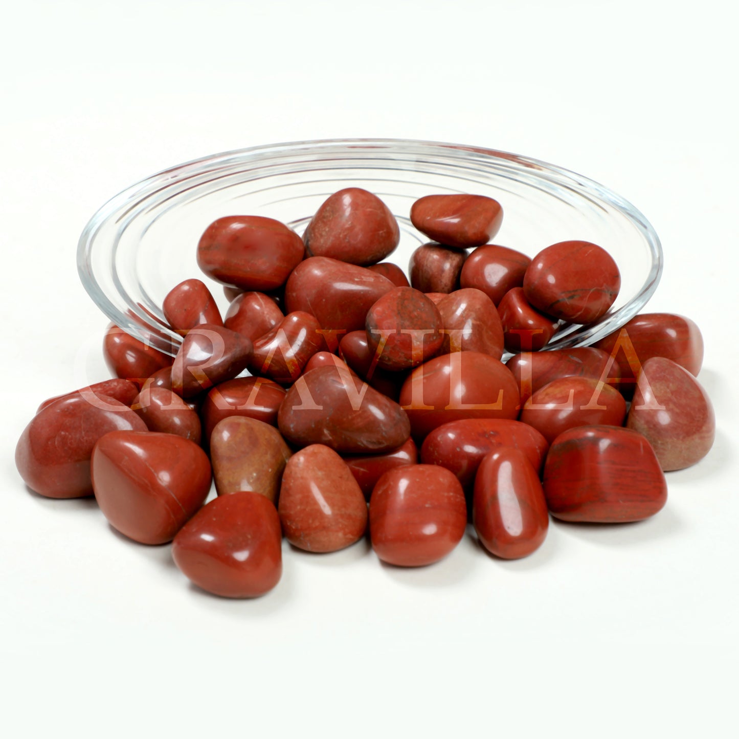 Premium Red Jasper Polished Pebbles 20-40mm