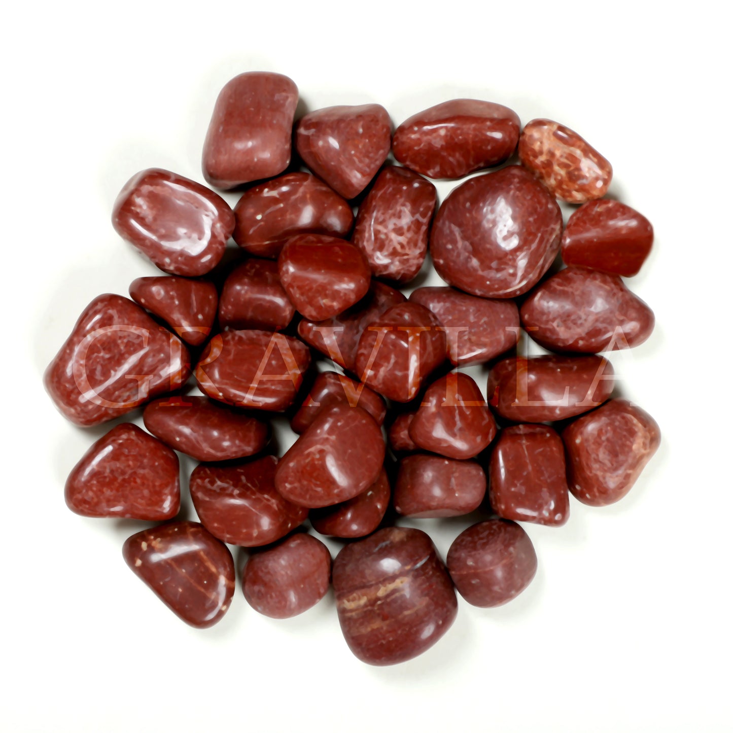 Standard Red Jasper Polished Pebbles 20-40mm