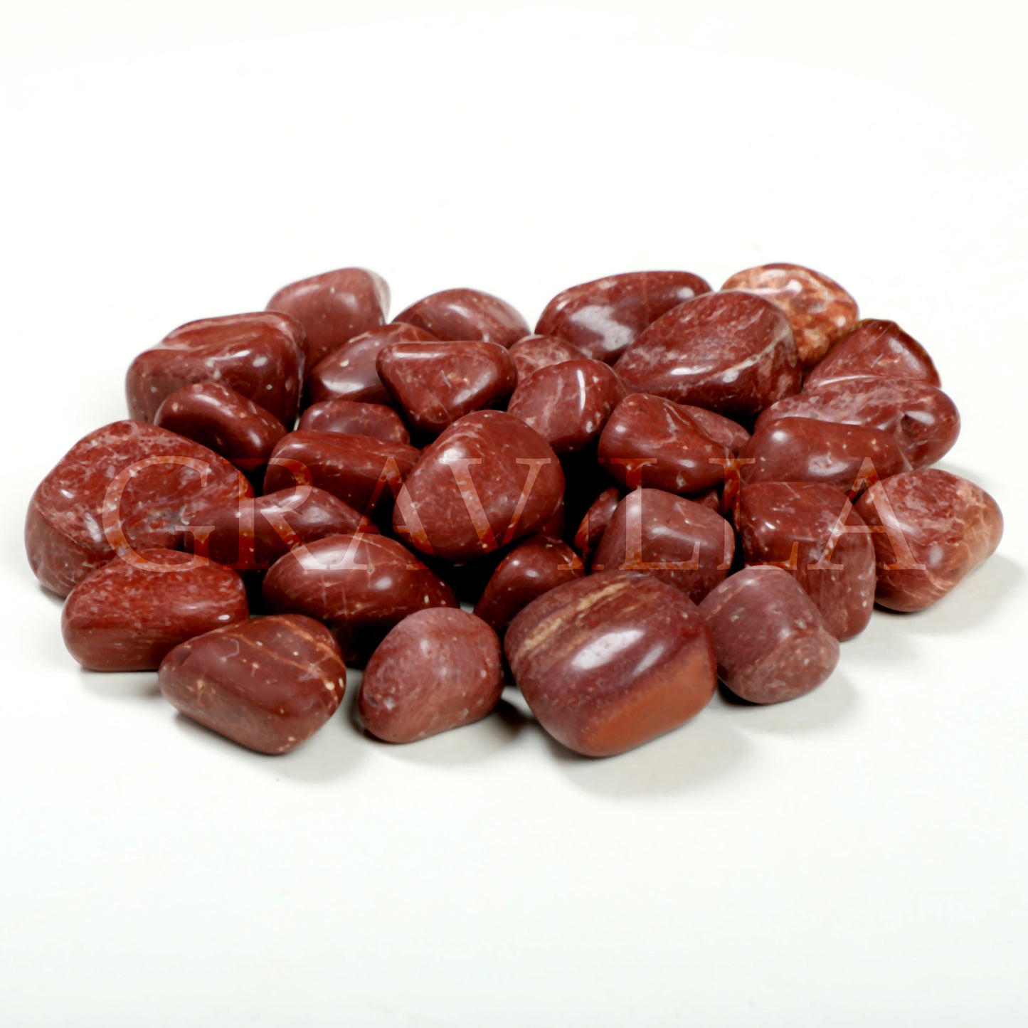 Standard Red Jasper Polished Pebbles 20-40mm