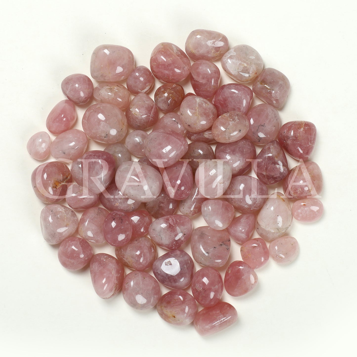 Premium Rose Quartz Polished Pebbles 20-40mm